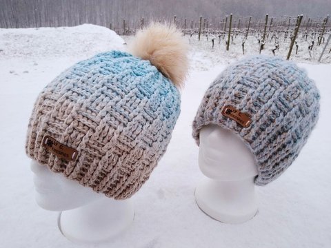 Häkelanleitung Mütze "Avalanche", unisex