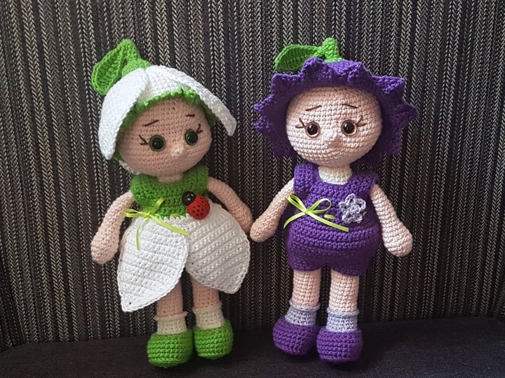 Frühlingspüppchen Schneeglöckchen und Blausternchen