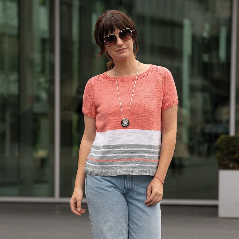 Strickanleitung Damenpulli "Piano" 763147