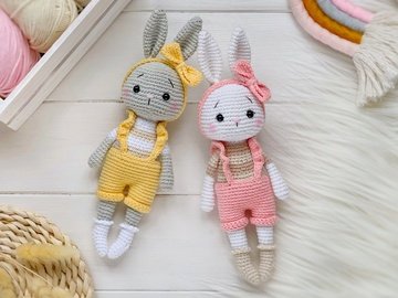 Crochet pattern Amigurumi Zoe the bunny