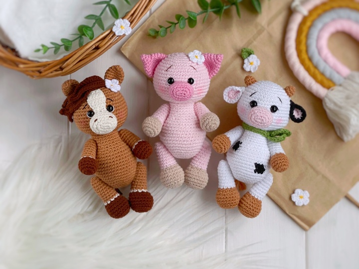 Kleine Kuh Amigurumi Häkelanleitung