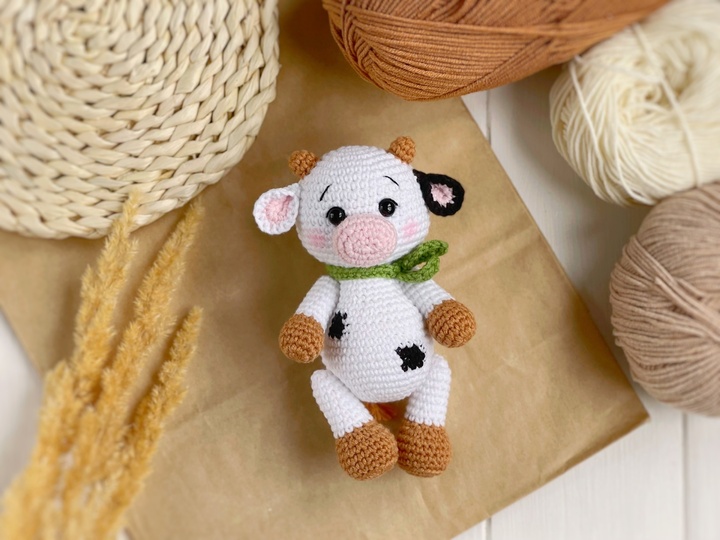 Kleine Kuh Amigurumi Häkelanleitung