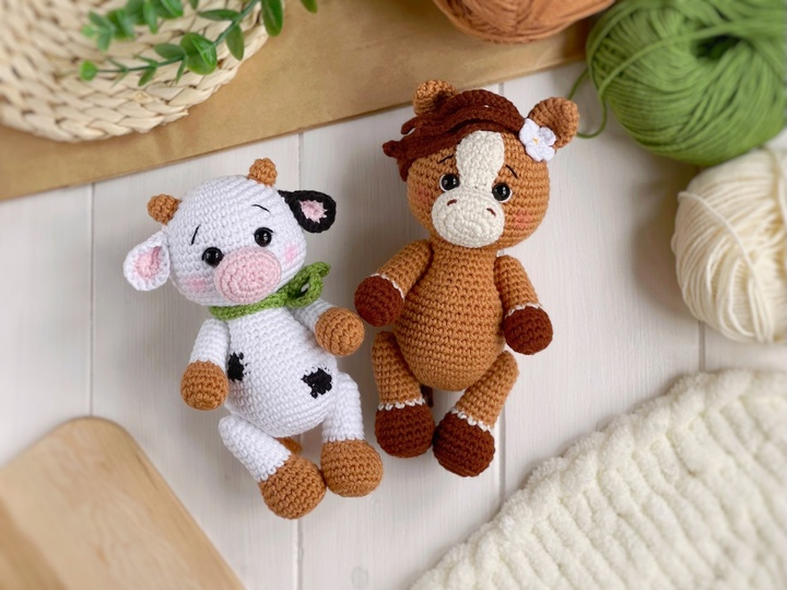 Kleine Kuh Amigurumi Häkelanleitung