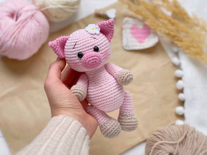 Kleines Schwein Häkelanleitung amigurumi
