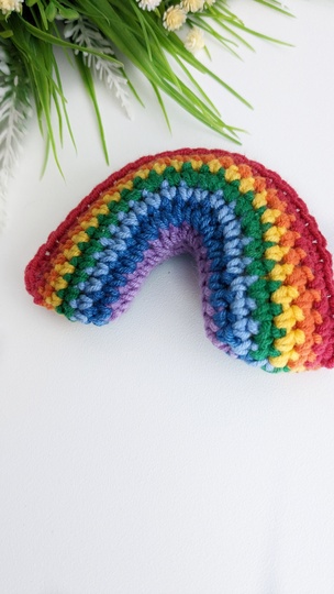 Rainbow  crochet pattern, easy crochet rainbow