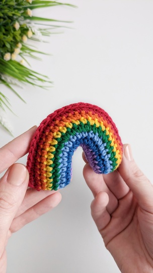 Rainbow  crochet pattern, easy crochet rainbow