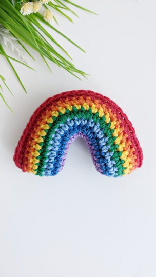 Rainbow  crochet pattern, easy crochet rainbow