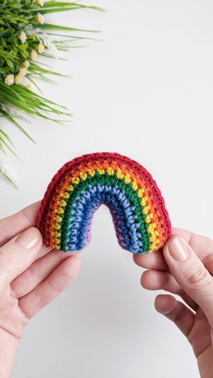 Rainbow  crochet pattern, easy crochet rainbow