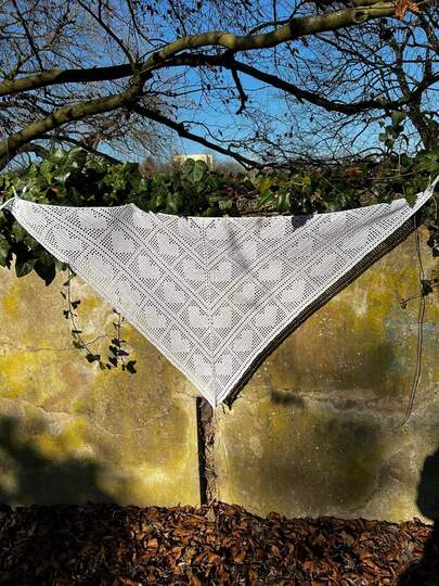 Häkelanleitung Tuch Heartbreaker