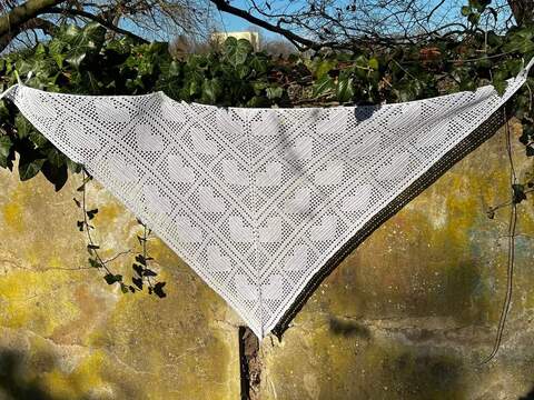 Häkelanleitung Tuch Heartbreaker