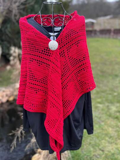 Häkelanleitung Tuch Heartbreaker