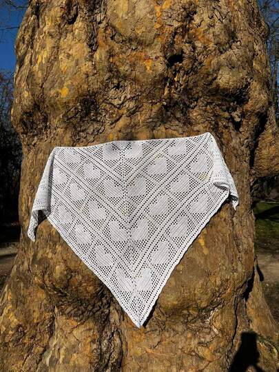 Häkelanleitung Tuch Heartbreaker