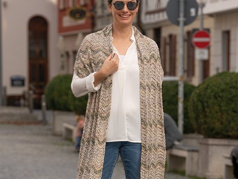 Strickanleitung Stola "Messina" 763040