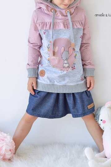 Hoodie Kinder – E-Book Schnittmuster Gr. 74-176 – dein Paco #124