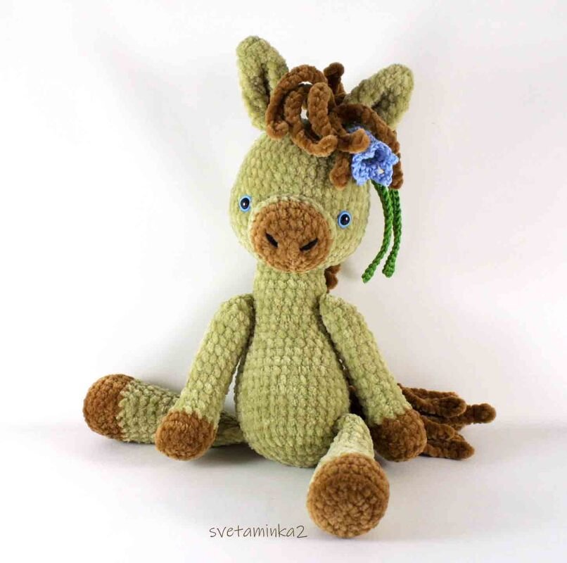Crochet Horse Pattern Crochet Plush Pattern Amigurumi Horse Colt Foal Pony - Image 3