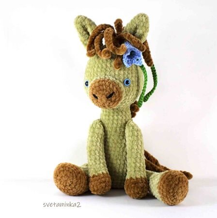 Crochet Horse Pattern Crochet Plush Pattern Amigurumi Horse Colt Foal Pony