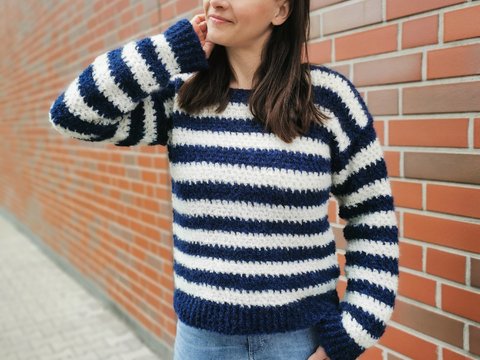 Häkelanleitung Pullover Anjuli