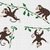 cross stitch pattern monkeys - a small animal motif for the children's room