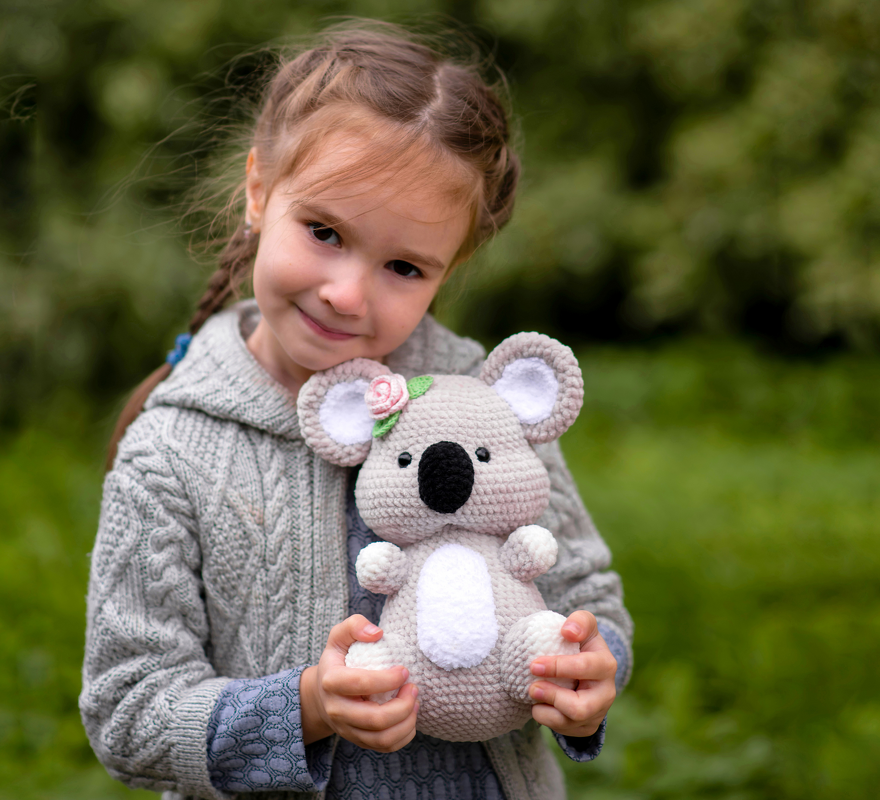 SET of 2 Crochet patterns: Elephant and Koala - Image 5