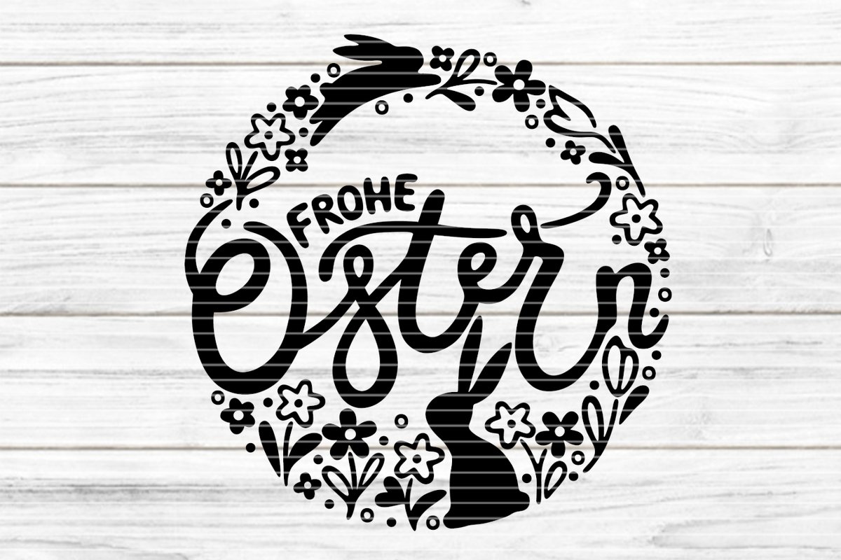Frohe Ostern Plotterdatei SVG DXF FCM