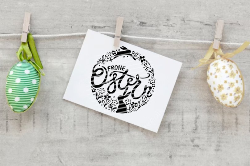 Frohe Ostern Plotterdatei SVG DXF