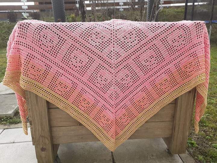 Häkelanleitung Tuch Rory