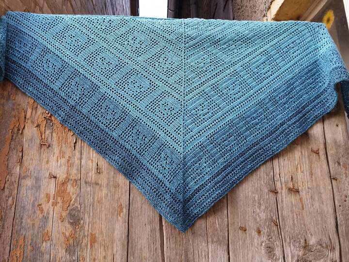 Häkelanleitung Tuch Rory