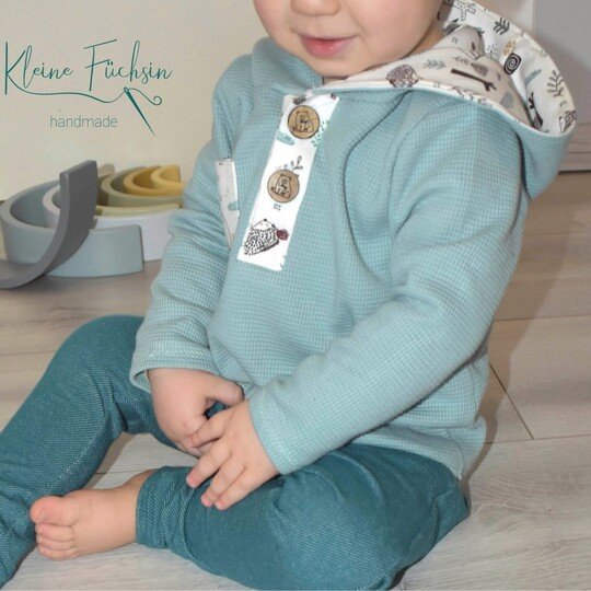 Shirt "LASSE" Mini (50-104 je 3 Weiten) - Schnittmuster und Anleitung