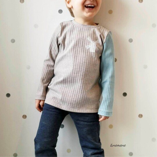 Shirt "LASSE" Mini (50-104 je 3 Weiten) - Schnittmuster und Anleitung