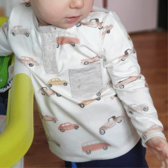 Shirt "LASSE" Mini (50-104 je 3 Weiten) - Schnittmuster und Anleitung