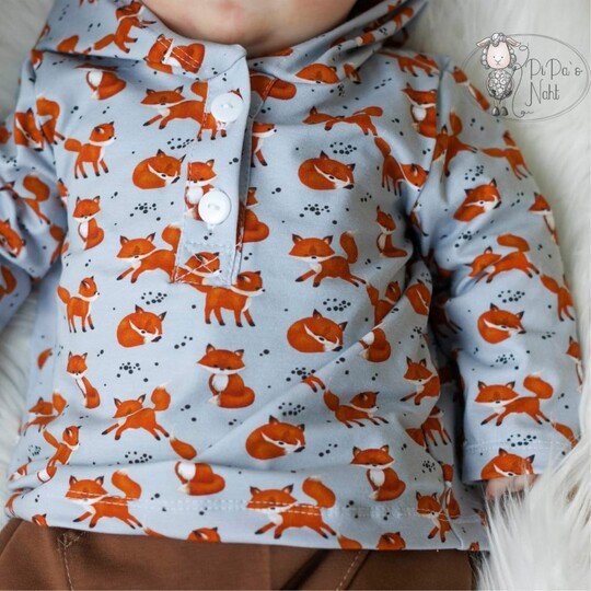 Shirt "LASSE" Mini (50-104 je 3 Weiten) - Schnittmuster und Anleitung