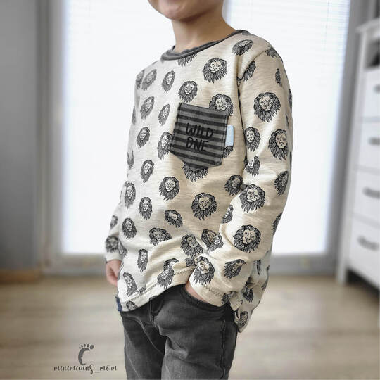Shirt "LASSE" Kids (110-164 je 3 Weiten) - Schnittmuster und Anleitung