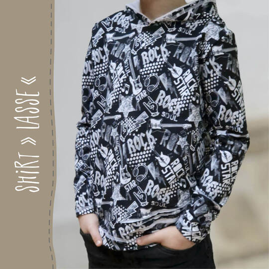 Shirt "LASSE" Kids (110-164 je 3 Weiten) - Schnittmuster und Anleitung