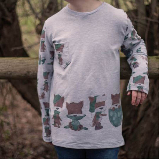 Shirt "LASSE" Kids (110-164 je 3 Weiten) - Schnittmuster und Anleitung