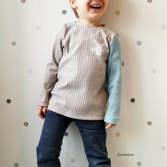 Shirt "LASSE" Kids (110-164 je 3 Weiten) - Schnittmuster und Anleitung