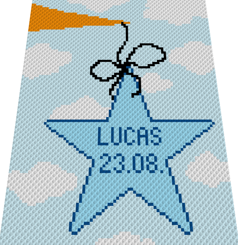 BABY LUCK BOY - pattern for c2c crochet blanket - Image 5