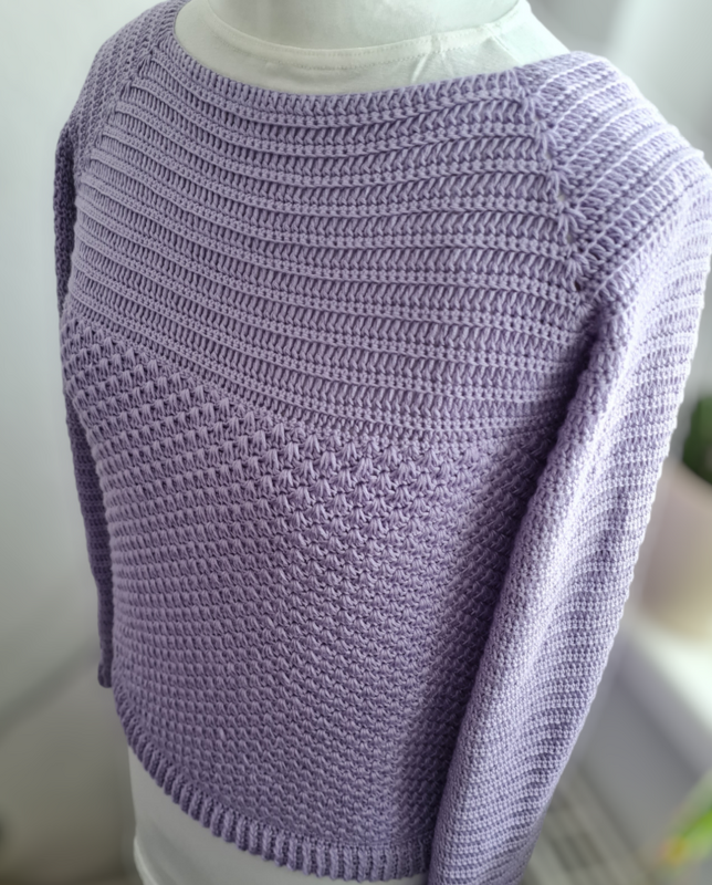 Pullover "So easy" Häkelanleitung RVO jede Größe