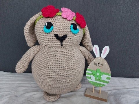 Hase Kuschelhase Amigurumi Türstopper Häschen Osterhase XXL