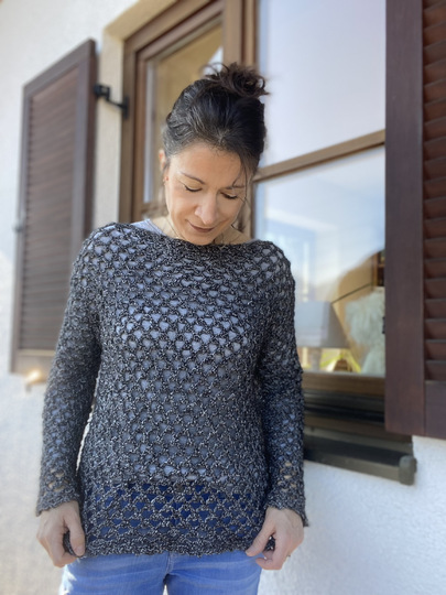 Leichtes Häkelshirt TRAVEL - nahtlos - 7 Größen