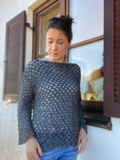 Leichtes Häkelshirt TRAVEL - nahtlos - 7 Größen