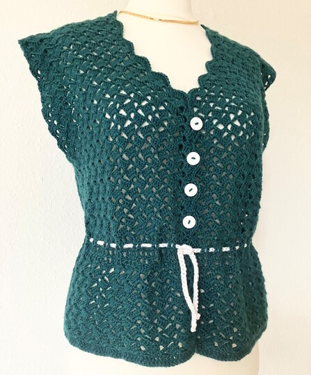 Weste für Sommer und Winter - Häkelanleitung