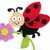 Ladybug crochet pattern applique