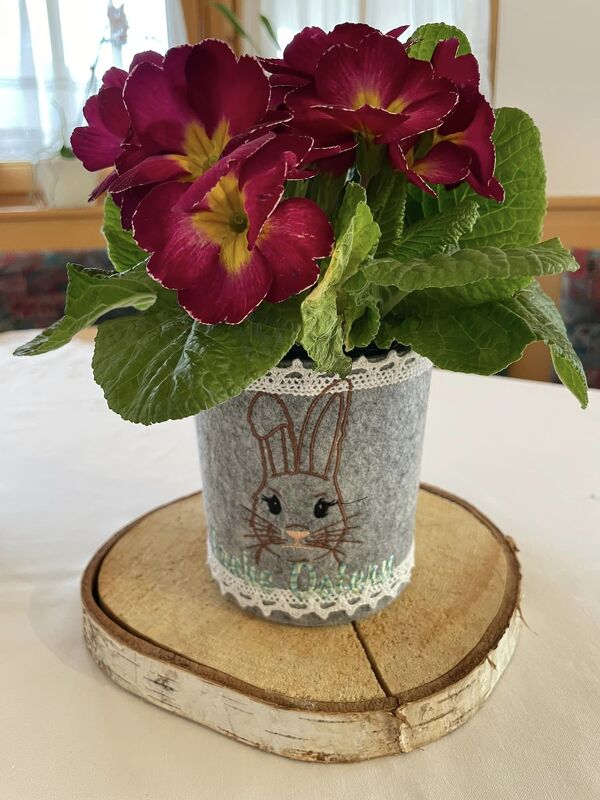 Stickdatei - Frohe Ostern Hase 3 Größen Frühling - Bild 13