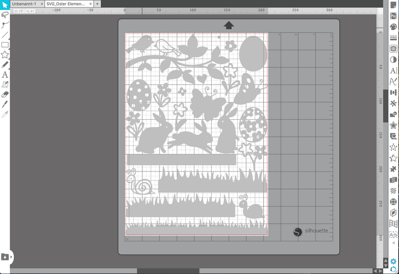 Ostern Elemente Papier Plotterdatei SVG DXF