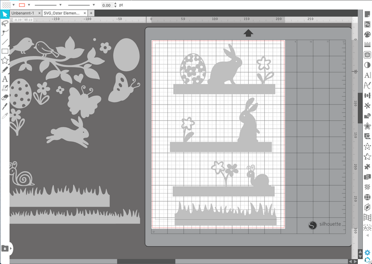 Ostern Elemente Papier Plotterdatei SVG DXF