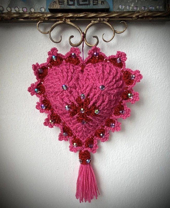 DECO Herz-Kissen  MARIA - Bild 4