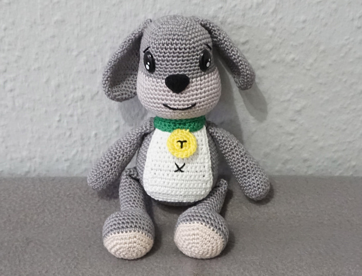 Häkelanleitung: Hund Tom