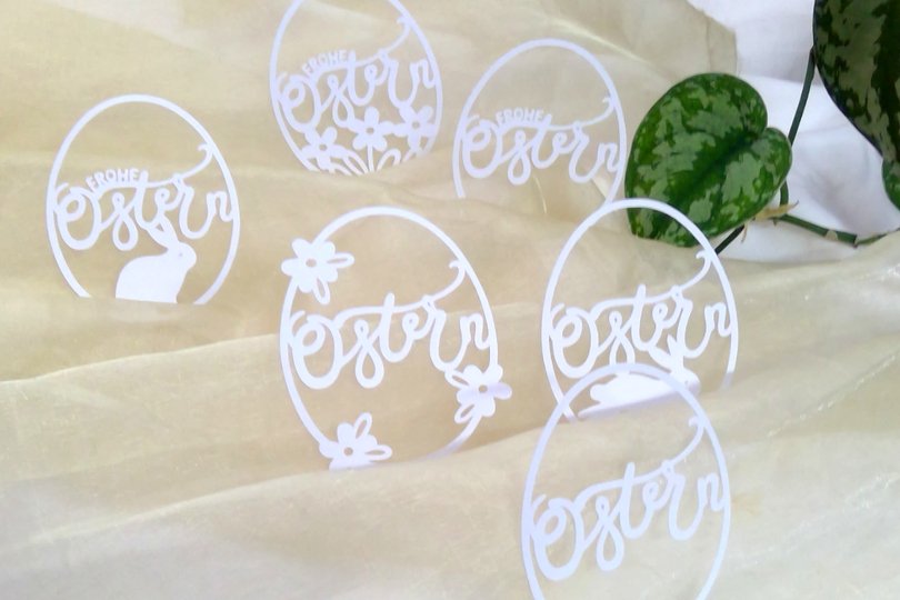 6 Ostereier Plotterdatei SVG DXF