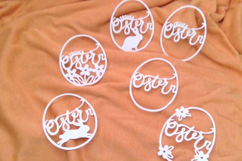 6 Ostereier Plotterdatei SVG DXF