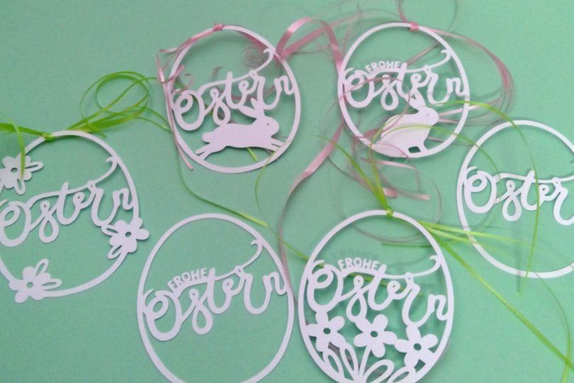 6 Ostereier Plotterdatei SVG DXF